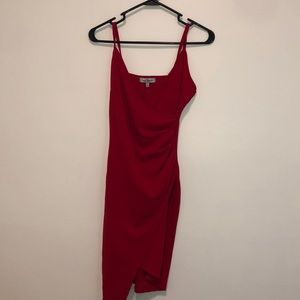 Red formal dress